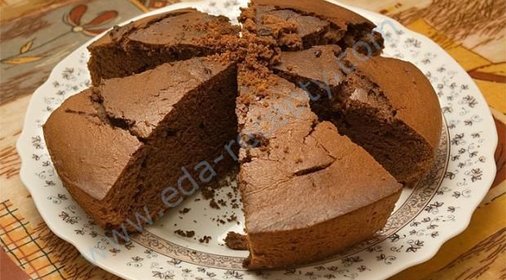 Торт из каштанов и шоколада