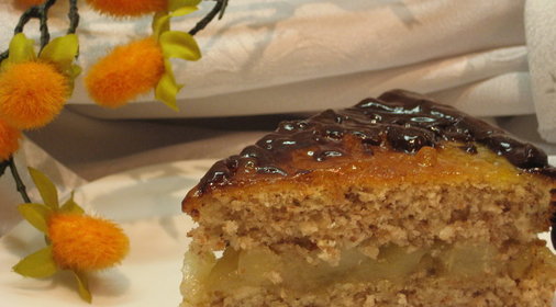 Шоколадно-грушевый торт