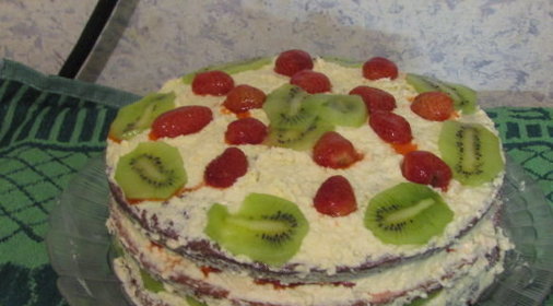 Торт с ягодами