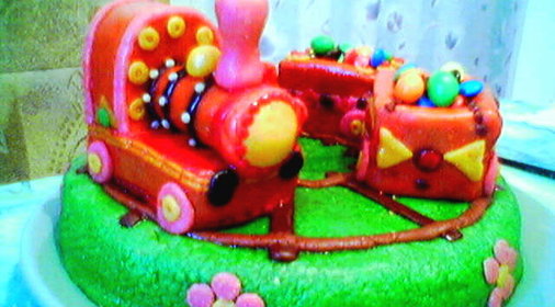 Торт Паровозик из Ромашкова