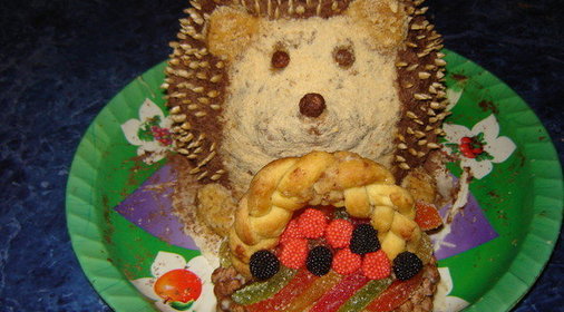 ТортЁжик с лукошком