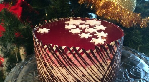 Очень клюквенный торт