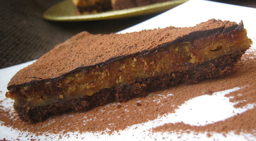 Шоколадно-арахисовый торт (Chocolate Peanut Slice) - для Тасиной мамы!