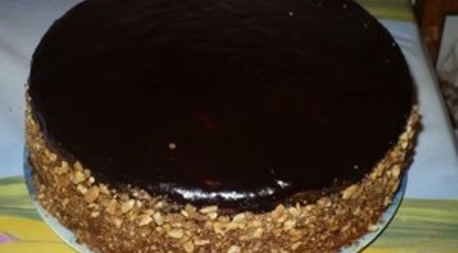 торт Ночь нежна с персиками