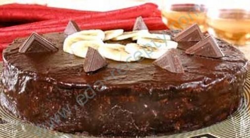 Шоколадно-банановый торт