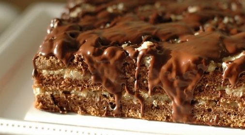 Шоколадный торт с немецкой шоколадной глазурью