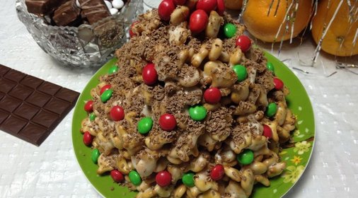 Торт из печенья «Рыбки»