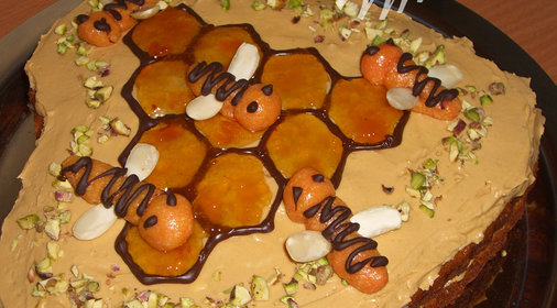 торт пчелкин улей