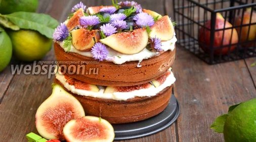 Торт с инжиром