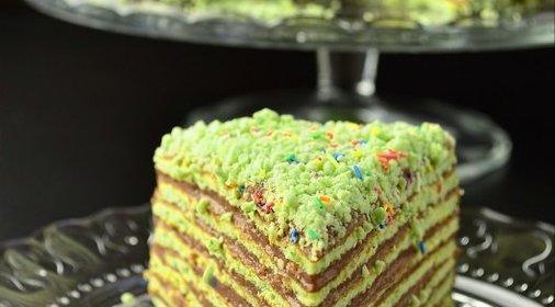 Торт «Шпинат-шоколад»