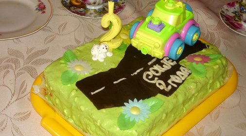 Торт Юному автолюбителю