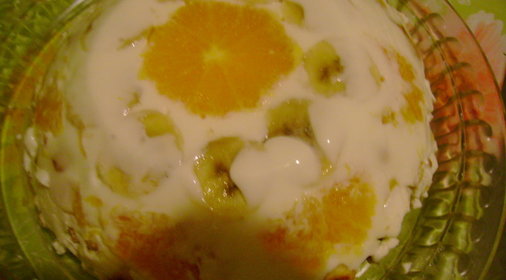 Холодный тортик из печенья рыбки