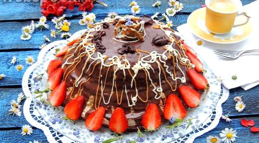 Торт «Французский крепвиль»