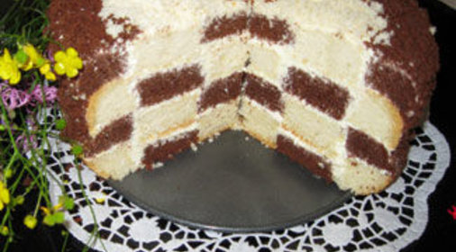 Шахматный торт