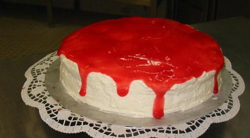 маскарпоне-вишнёвый торт