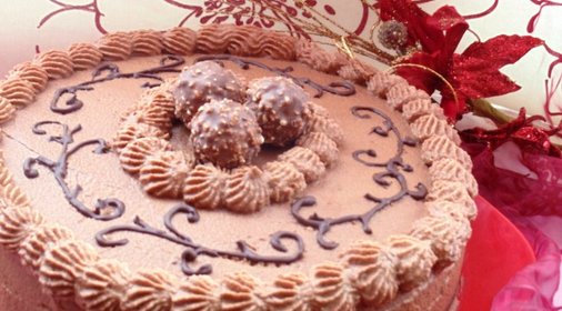 Шоколадно-вишневый торт