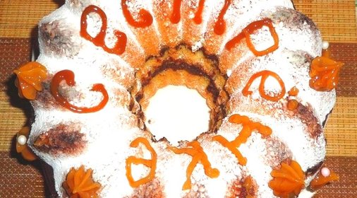 Торт с шоколадным кремом и корицей