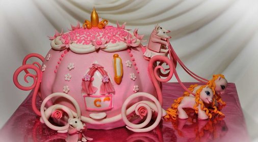 Торт Карета для настоящей принцессы